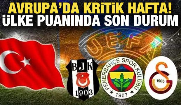 UEFA ülke puanında son durum!