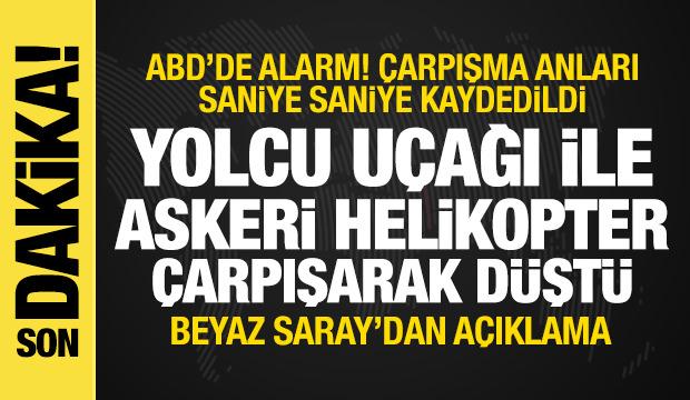 ABD'de yolcu uçağıyla askeri helikopter çarpışarak düştü