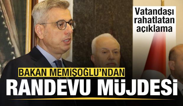 Bakan Memişoğlu'ndan 'randevu' müjdesi! Vatandaşı rahatlatan açıklama!