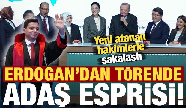 Başkan Erdoğan'dan törende güldüren 'adaş' espirisi!