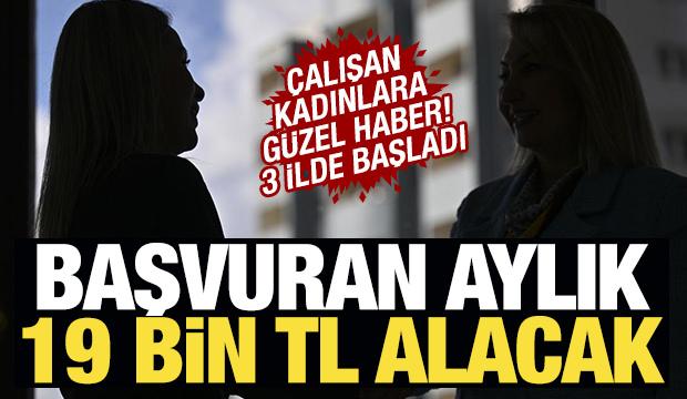 Çalışan anneye 19 bin TL'lik destek