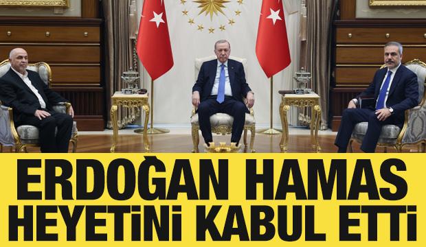 Cumhurbaşkanı Erdoğan, Hamas heyetini kabul etti