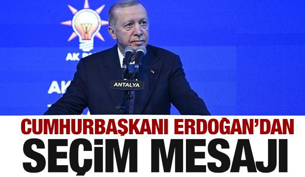 Cumhurbaşkanı Erdoğan'dan son dakia seçim açıklaması