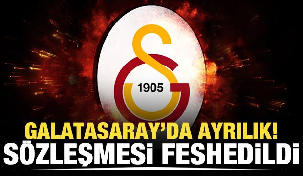 Galatasaray'da ayrılık! Sözleşmesi feshedildi