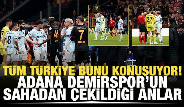 Adana Demir'in sahadan çekildiği anlar