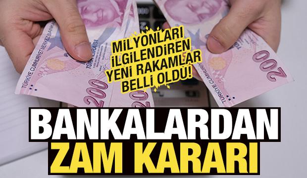 Bankalardan zam kararı! Milyonları ilgilendiriyor