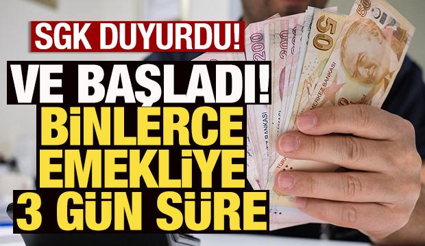 Binlerce emekliye 3 gün süre! SGK duyurdu