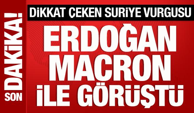 Cumhurbaşkanı Erdoğan, Macron ile görüştü