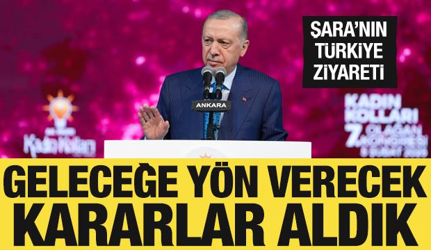 Cumhurbaşkanı Erdoğan: Şara ile mühim kararlar aldık