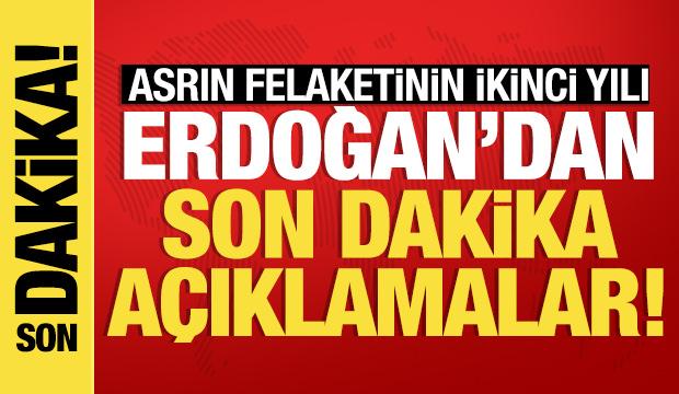 Cumhurbaşkanı Erdoğan'dan önemli açıklamalar...