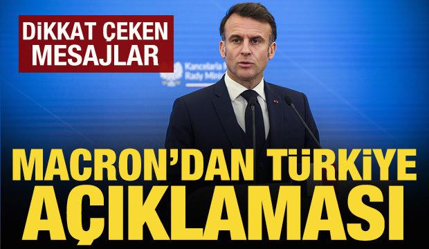 Macron'dan Türkiye açıklaması