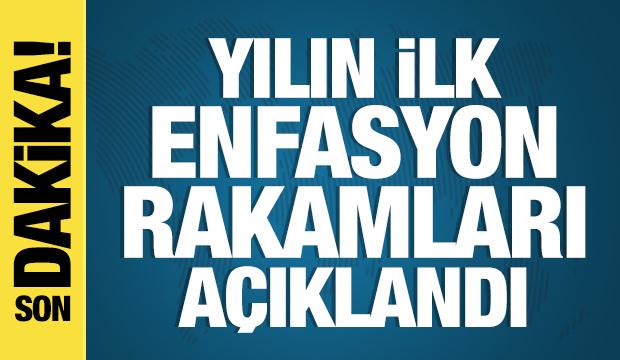 Yılın ilk enflasyon rakamları açıklandı