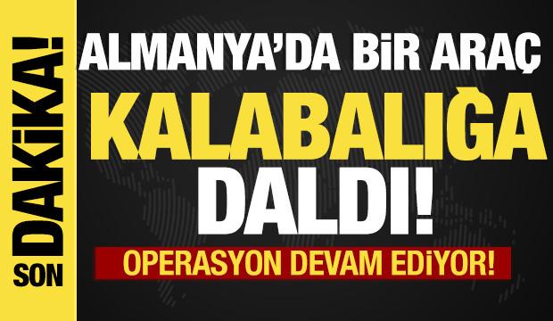 Almanya'da araç kalabalığa daldı! Yaralılar var!