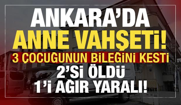 Ankara'da dehşet: Anne, iki çocuğunu öldürdü! Kahreden detay...