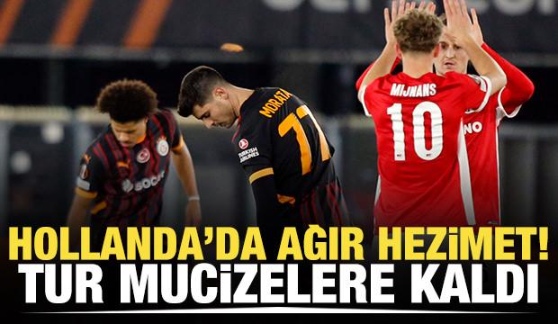 Hollanda da ağır hezimet! Galatasaray turu mucizelere bıraktı