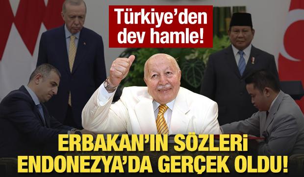 Erbakan'ın sözleri Endonezya'da gerçek oldu! 