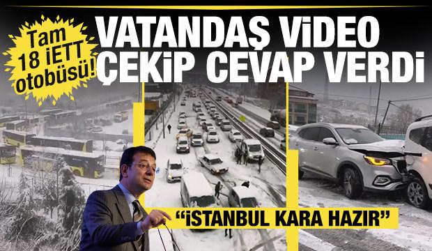 İstanbul'a kar yağdı, bazı yerlerde trafik kilitlendi