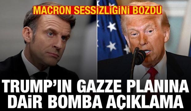 Macron'dan Trump'ın Gazze'yi devralma planına veto