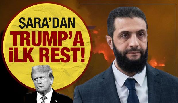 Suriye'nin yeni lideri Şara'dan Trump'a rest!