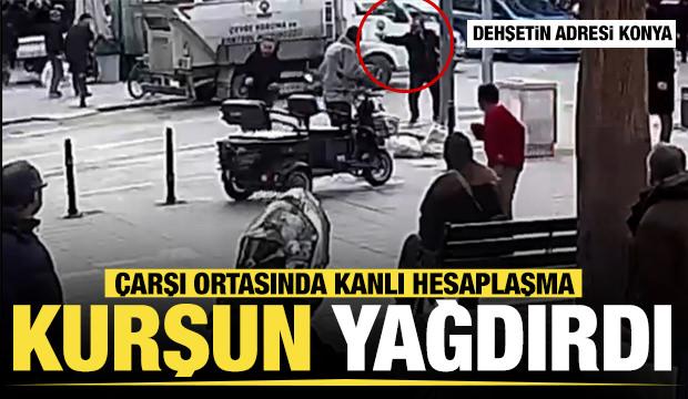 Konya'da kanlı hesaplaşma... Husumetlisine kurşun yağdırdı!