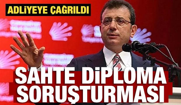 Son Dakika: Ekrem İmamoğlu'na diploma soruşturması!