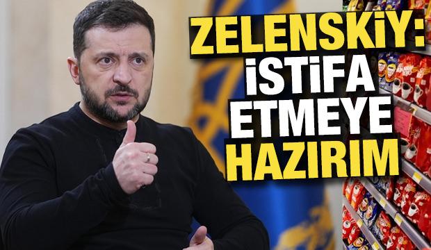 Zelenskiy: Başkanlığı bırakmaya hazırım