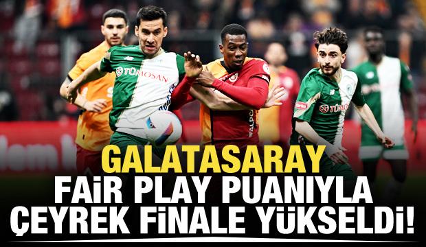 Galatasaray Fair-Play puanıyla çeyrek finalde!