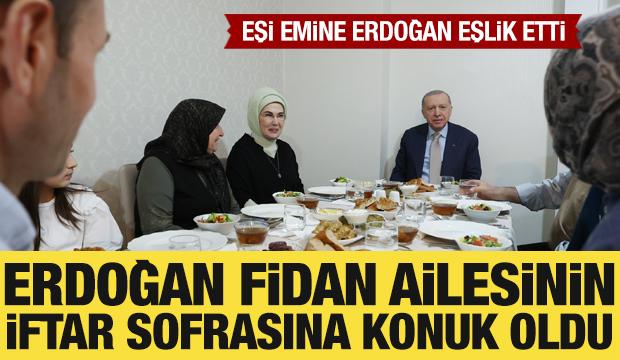 Cumhurbaşkanı Erdoğan, bir vatandaşın evinde iftar yaptı