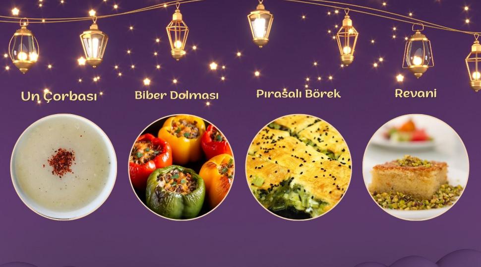 Birbirinden uyumlu iftar lezzetlerinde 4. g&uuml;n men&uuml;s&uuml;...