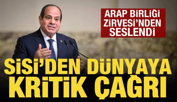 Sisi'den dünyaya Filistin çağrısı