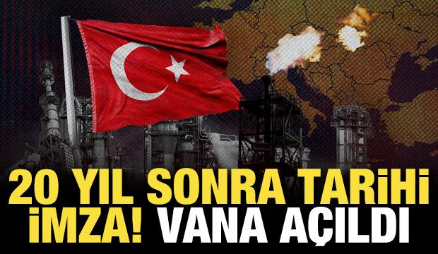 Türkmen gazında vana açıldı