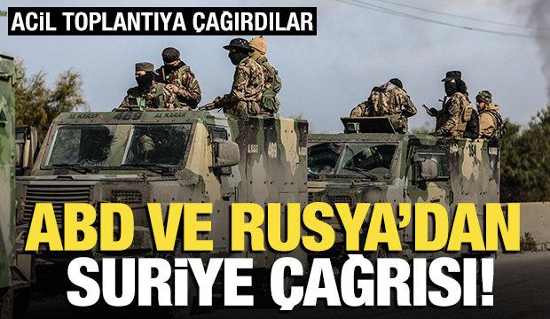 ABD ve Rusya'dan Suriye çağrısı! Toplantıya çağırdılar