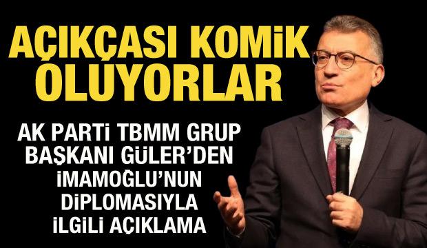 AK Parti Grup Başkanı Abdullah Güler'den İmamoğlu'nun diplomasıyla ilgili açıklama