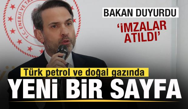 Bayraktar duyurdu! Türk petrol ve doğal gazında yeni sayfa! İmzalar atıldı