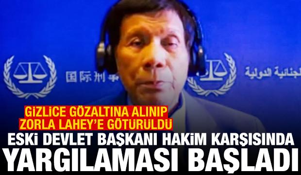 Duterte'nin yargılanması Lahey'de başladı