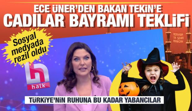 Ece Üner'den Bakan Tekin'e teklif: Ramazan Bayramı gibi Cadılar Bayramını da kutlayalım