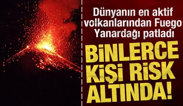 Guatemala'daki Fuego Yanardağı’nda patlama meydana geldi