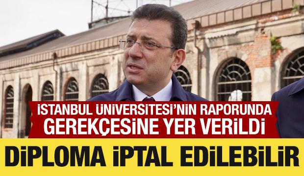 İmamoğlu’nun 'şaibeli' diplomasında yeni gelişme: İptal edilebilir!