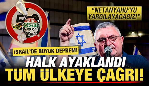 İsrail'de büyük deprem! Halk ayaklandı, tüm ülkeye çağrı: Netanyahu'yu yargılayacağız