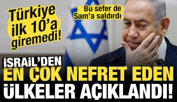 İsrail'den en çok nefret eden ülkeler açıklandı! Birinci ne İran ne Türkiye ne de Lübnan!