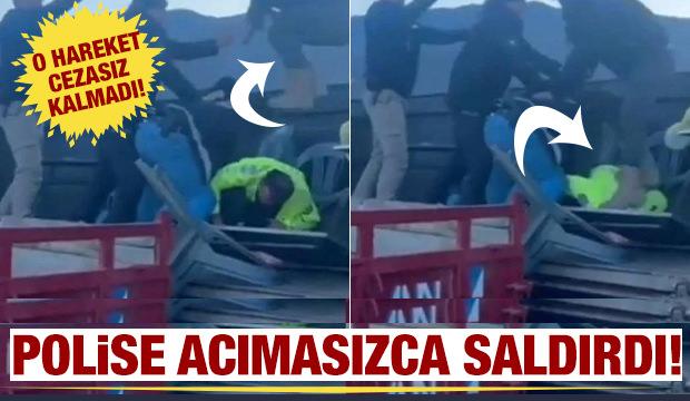 Polise gerçekleşen çirkin saldırı cezasız kalmadı