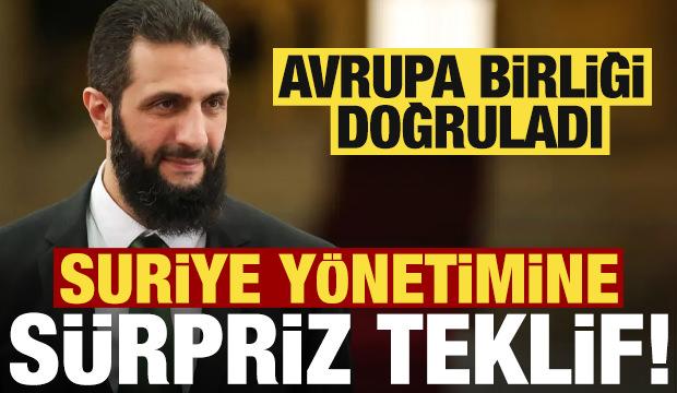 Son dakika haberi: AB'den Şara'ya sürpriz teklif!