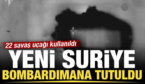 Suriye'ye ağır bombardıman! İsrail görüntülerini yayınladı