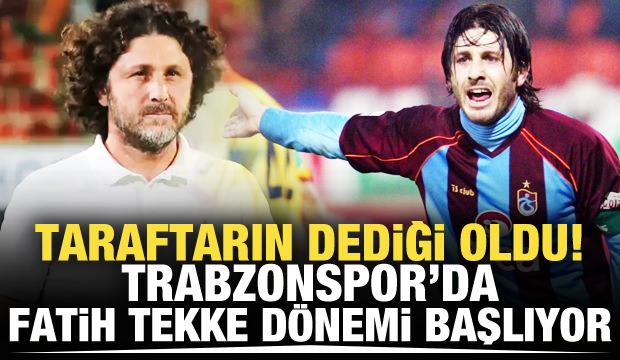 Trabzonspor'da Fatih Tekke dönemi başlıyor!