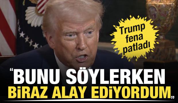 Trump'tan seçim vaadiyle ilgili skandal sözler: Alay ediyordum