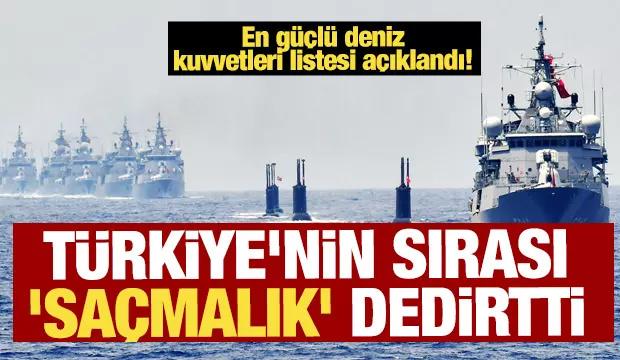 Türkiye'nin sırası 'saçmalık' dedirtti: 2025 en güçlü deniz kuvvetleri açıklandı!
