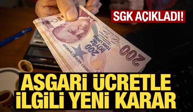 Asgari ücret desteğinin şartları belli oldu