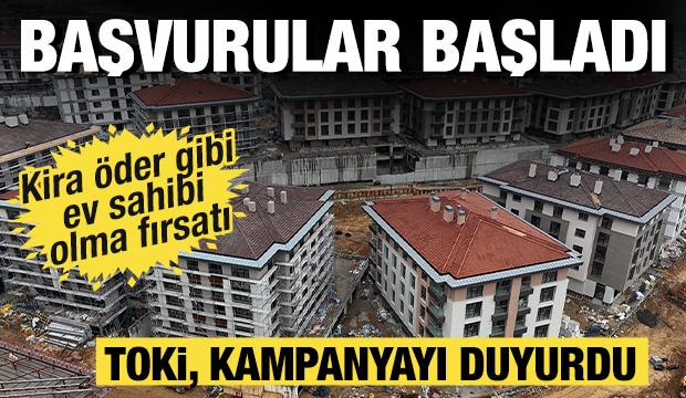 Dar gelirli ailelere TOKİ'den müjde! Kiranın yarı fiyatına taksit