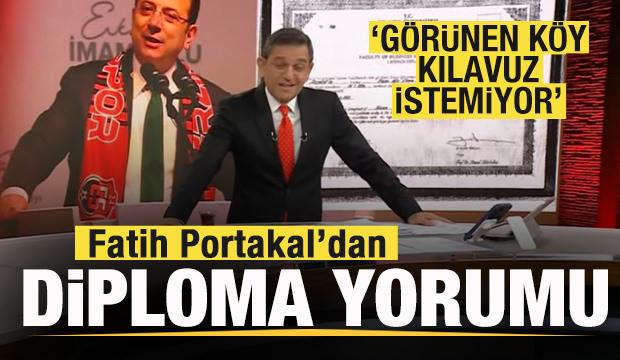 Fatih Portakal'dan diploma yorumu