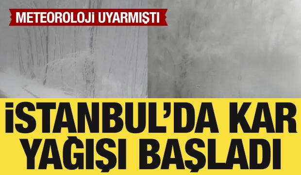 İstanbul'da kar yağışı başladı